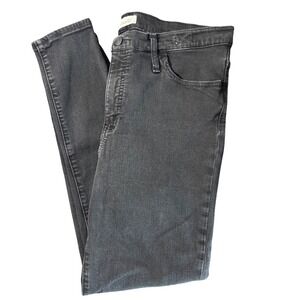 Madwell Roadtripper Black Wash High-Rise Denim Skinny Jeans Size 32